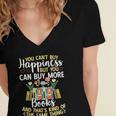 Reading You Can't Buy Happiness But You Can Buy More Books Women's Jersey Short Sleeve Deep V-Neck Tshirt Reading You Can't Buy Happiness But You Can Buy More Books Women's Jersey Short Sleeve Deep V-Neck Tshirt