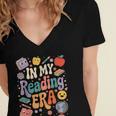 In My Reading Era Books Lovers Men Women Kids Women's Jersey Short Sleeve Deep V-Neck Tshirt In My Reading Era Books Lovers Men Women Kids Women's Jersey Short Sleeve Deep V-Neck Tshirt