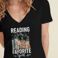 Reading Is My Favorite Sport Bookworm Women's Jersey Short Sleeve Deep V-Neck Tshirt Reading Is My Favorite Sport Bookworm Women's Jersey Short Sleeve Deep V-Neck Tshirt