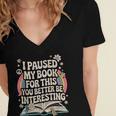 Reading Quote For Bookworm And Librarian Women's Jersey Short Sleeve Deep V-Neck Tshirt Reading Quote For Bookworm And Librarian Women's Jersey Short Sleeve Deep V-Neck Tshirt