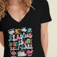 Reading Is Self-Care Book Lover Teacher Student Men Women Women's Jersey Short Sleeve Deep V-Neck Tshirt Reading Is Self-Care Book Lover Teacher Student Men Women Women's Jersey Short Sleeve Deep V-Neck Tshirt