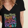 Reading Six Seven Meme Book Lover 67 Teacher 6 7 Women's Jersey Short Sleeve Deep V-Neck Tshirt Reading Six Seven Meme Book Lover 67 Teacher 6 7 Women's Jersey Short Sleeve Deep V-Neck Tshirt