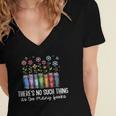 There's No Such Thing As Too Many Books Bookworm Libraries Women's Jersey Short Sleeve Deep V-Neck Tshirt