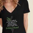 Robin HoodShirt For Book Lovers And Literature Fans Women's Jersey Short Sleeve Deep V-Neck Tshirt Robin HoodShirt For Book Lovers And Literature Fans Women's Jersey Short Sleeve Deep V-Neck Tshirt