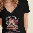 Romance Book Women Emotionally Attached Fictional Characters Women's Jersey Short Sleeve Deep V-Neck Tshirt Romance Book Women Emotionally Attached Fictional Characters Women's Jersey Short Sleeve Deep V-Neck Tshirt