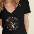Romantasy Book Club Enthusiast Women's Jersey Short Sleeve Deep V-Neck Tshirt