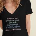Roses Are Red Pages Are Worn This Book I'm Reading Women's Jersey Short Sleeve Deep V-Neck Tshirt Roses Are Red Pages Are Worn This Book I'm Reading Women's Jersey Short Sleeve Deep V-Neck Tshirt