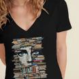 RtY Book Man Graphic Eyes Colorful Art Small Women's Jersey Short Sleeve Deep V-Neck Tshirt RtY Book Man Graphic Eyes Colorful Art Small Women's Jersey Short Sleeve Deep V-Neck Tshirt