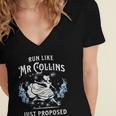 Run Like Mr Collins Just Proposed Books And Running Women's Jersey Short Sleeve Deep V-Neck Tshirt Run Like Mr Collins Just Proposed Books And Running Women's Jersey Short Sleeve Deep V-Neck Tshirt