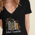 School Counselor Wildflower Books National School Counseling Women's Jersey Short Sleeve Deep V-Neck Tshirt School Counselor Wildflower Books National School Counseling Women's Jersey Short Sleeve Deep V-Neck Tshirt