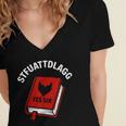 Sexy STFUATTDLAGG Yes Sir Reading Spicy Good Book Love Heart Women's Jersey Short Sleeve Deep V-Neck Tshirt