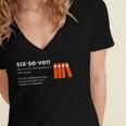 Six Seven Meme Reading Book Lover 6-7 67 Definition Women's Jersey Short Sleeve Deep V-Neck Tshirt Six Seven Meme Reading Book Lover 6-7 67 Definition Women's Jersey Short Sleeve Deep V-Neck Tshirt