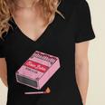 Slow Burn Book Club Women's Jersey Short Sleeve Deep V-Neck Tshirt