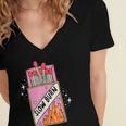 Slow Burn Book Trope Worth The Wait Love Takes Time Women's Jersey Short Sleeve Deep V-Neck Tshirt