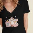 Smells Like Cowboy Romance Book Lover Women's Jersey Short Sleeve Deep V-Neck Tshirt Smells Like Cowboy Romance Book Lover Women's Jersey Short Sleeve Deep V-Neck Tshirt