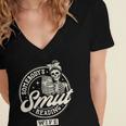 Smut Book Reader Spicy Romance Somebody's Smut Reading Wife Women's Jersey Short Sleeve Deep V-Neck Tshirt