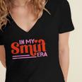 In My Smut Era Shirt Romance Novel Reader Book Reading Women's Jersey Short Sleeve Deep V-Neck Tshirt