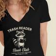 Smut Reader Spicy Book Romance Trash Reader Book Club Women's Jersey Short Sleeve Deep V-Neck Tshirt