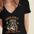 Smut Reader Spicy Romance Good A Girls Read Dirty Books Women's Jersey Short Sleeve Deep V-Neck Tshirt Smut Reader Spicy Romance Good A Girls Read Dirty Books Women's Jersey Short Sleeve Deep V-Neck Tshirt