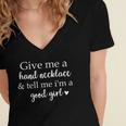 Smutt Book Give Me a Hand Necklace & Tell Me I'm a Good Girl Women's Jersey Short Sleeve Deep V-Neck Tshirt Smutt Book Give Me a Hand Necklace & Tell Me I'm a Good Girl Women's Jersey Short Sleeve Deep V-Neck Tshirt