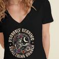 Is That Smutt Books Probably Reading Something Unholy Women's Jersey Short Sleeve Deep V-Neck Tshirt Is That Smutt Books Probably Reading Something Unholy Women's Jersey Short Sleeve Deep V-Neck Tshirt