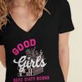 Smutty Book Merch Good Girls Read Dirty Books Smut Readers Women's Jersey Short Sleeve Deep V-Neck Tshirt Smutty Book Merch Good Girls Read Dirty Books Smut Readers Women's Jersey Short Sleeve Deep V-Neck Tshirt