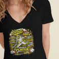 Softball Pitcher Best Traits Brave Retro Pop Comic Book Art Women's Jersey Short Sleeve Deep V-Neck Tshirt Softball Pitcher Best Traits Brave Retro Pop Comic Book Art Women's Jersey Short Sleeve Deep V-Neck Tshirt