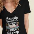 Somewhere Between a Book And a Nap – Cozy Reading Women's Jersey Short Sleeve Deep V-Neck Tshirt Somewhere Between a Book And a Nap – Cozy Reading Women's Jersey Short Sleeve Deep V-Neck Tshirt