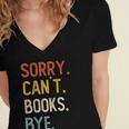 Sorry Can't Books Bye Shirts Books Lovers Women's Jersey Short Sleeve Deep V-Neck Tshirt Sorry Can't Books Bye Shirts Books Lovers Women's Jersey Short Sleeve Deep V-Neck Tshirt