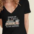 Spending Time With My Book Boyfriends Apparel Women's Jersey Short Sleeve Deep V-Neck Tshirt