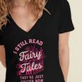 Spicy Book Lover For Women Who Love To Read Romance Fantasy Women's Jersey Short Sleeve Deep V-Neck Tshirt