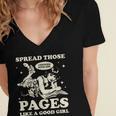 Spread Those Pages Like A Good Girl Shirt Smutty Spicy Book Women's Jersey Short Sleeve Deep V-Neck Tshirt Spread Those Pages Like A Good Girl Shirt Smutty Spicy Book Women's Jersey Short Sleeve Deep V-Neck Tshirt