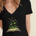 St Patricks Day Book Lover Librarian Core Shamrock Author Women's Jersey Short Sleeve Deep V-Neck Tshirt St Patricks Day Book Lover Librarian Core Shamrock Author Women's Jersey Short Sleeve Deep V-Neck Tshirt
