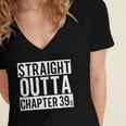 Straight Outta Chapter 39 Cute Book Lover Reader Women's Jersey Short Sleeve Deep V-Neck Tshirt Straight Outta Chapter 39 Cute Book Lover Reader Women's Jersey Short Sleeve Deep V-Neck Tshirt