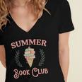 Summer Book Club Women's Jersey Short Sleeve Deep V-Neck Tshirt