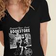 Support Your Local Bookstore Reading Book Lover Women's Jersey Short Sleeve Deep V-Neck Tshirt Support Your Local Bookstore Reading Book Lover Women's Jersey Short Sleeve Deep V-Neck Tshirt
