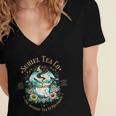 Suriel Tea Spicy Fantasy Romantasy Readers Booktok Bookish Women's Jersey Short Sleeve Deep V-Neck Tshirt