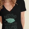 I Survived Reading Banned Books And All I Got Was Sma Women's Jersey Short Sleeve Deep V-Neck Tshirt