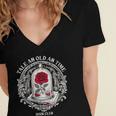 Tale As Old As Time Classic Book Lover Retro Women's Jersey Short Sleeve Deep V-Neck Tshirt
