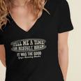 Tell Me A Time In History When Good Guys Banning Books Women's Jersey Short Sleeve Deep V-Neck Tshirt