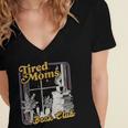 Tired Moms Book Club Reading Books Lovers Mom For Mothers Women's Jersey Short Sleeve Deep V-Neck Tshirt Tired Moms Book Club Reading Books Lovers Mom For Mothers Women's Jersey Short Sleeve Deep V-Neck Tshirt