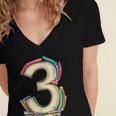 Toddler 3rd Birthday Books Themed 3 Year Old Boys Kids Girls Women's Jersey Short Sleeve Deep V-Neck Tshirt Toddler 3rd Birthday Books Themed 3 Year Old Boys Kids Girls Women's Jersey Short Sleeve Deep V-Neck Tshirt