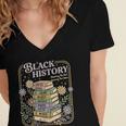 History Month Books Retro Black African Teacher Women Women's Jersey Short Sleeve Deep V-Neck Tshirt History Month Books Retro Black African Teacher Women Women's Jersey Short Sleeve Deep V-Neck Tshirt