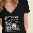 Unapologetically Anti Social Book Club Introvert Reader Women's Jersey Short Sleeve Deep V-Neck Tshirt Unapologetically Anti Social Book Club Introvert Reader Women's Jersey Short Sleeve Deep V-Neck Tshirt
