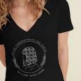 Never Underestimate The Power Of A Girl With A Book Women's Jersey Short Sleeve Deep V-Neck Tshirt