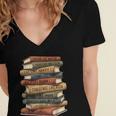 Vintage Books History Retro Book Lover Teacher Women's Jersey Short Sleeve Deep V-Neck Tshirt Vintage Books History Retro Book Lover Teacher Women's Jersey Short Sleeve Deep V-Neck Tshirt