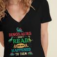 Vintage Librarian Book Reader Library Book Reading Women's Jersey Short Sleeve Deep V-Neck Tshirt