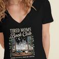 Vintage Tired Moms Book Club Bookish Booktrovert Women's Jersey Short Sleeve Deep V-Neck Tshirt Vintage Tired Moms Book Club Bookish Booktrovert Women's Jersey Short Sleeve Deep V-Neck Tshirt