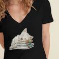 West Highland Terrier Books Dog Breed Westie For Men Women Girls Kids Women's Jersey Short Sleeve Deep V-Neck Tshirt