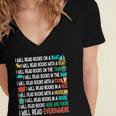 I Will Read Books On A Boat & Everywhere Reading Book Women's Jersey Short Sleeve Deep V-Neck Tshirt I Will Read Books On A Boat & Everywhere Reading Book Women's Jersey Short Sleeve Deep V-Neck Tshirt